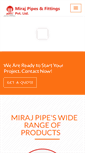Mobile Screenshot of mirajpipes.com